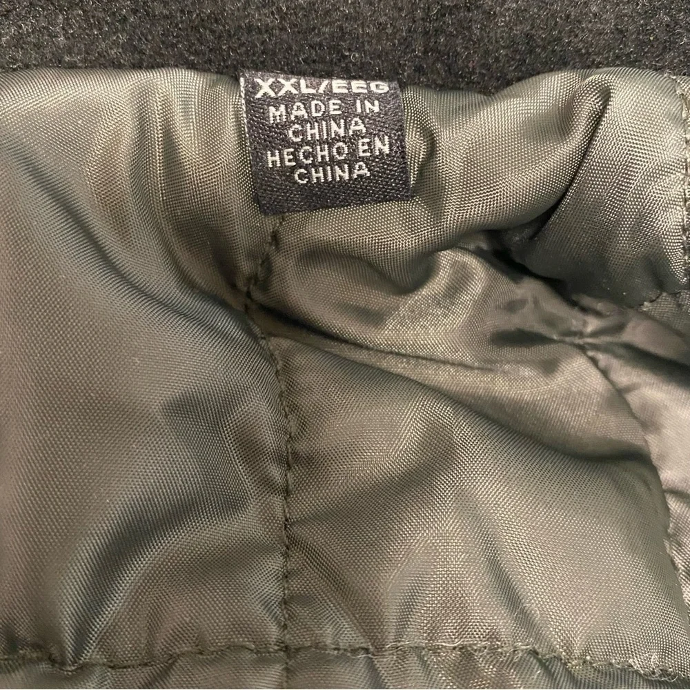 Weatherproof Mens Outerwear Black Quilted‎ Lining Removable Hood Pockets XXL